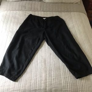 eileen fisher linen lantern pants xlarge